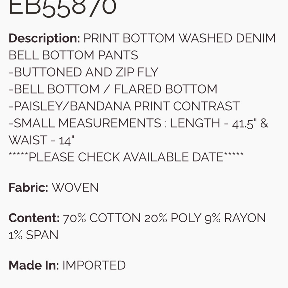 Easel Patchwork Flare Jeans - charcoal stretch - Picture 4 of 4